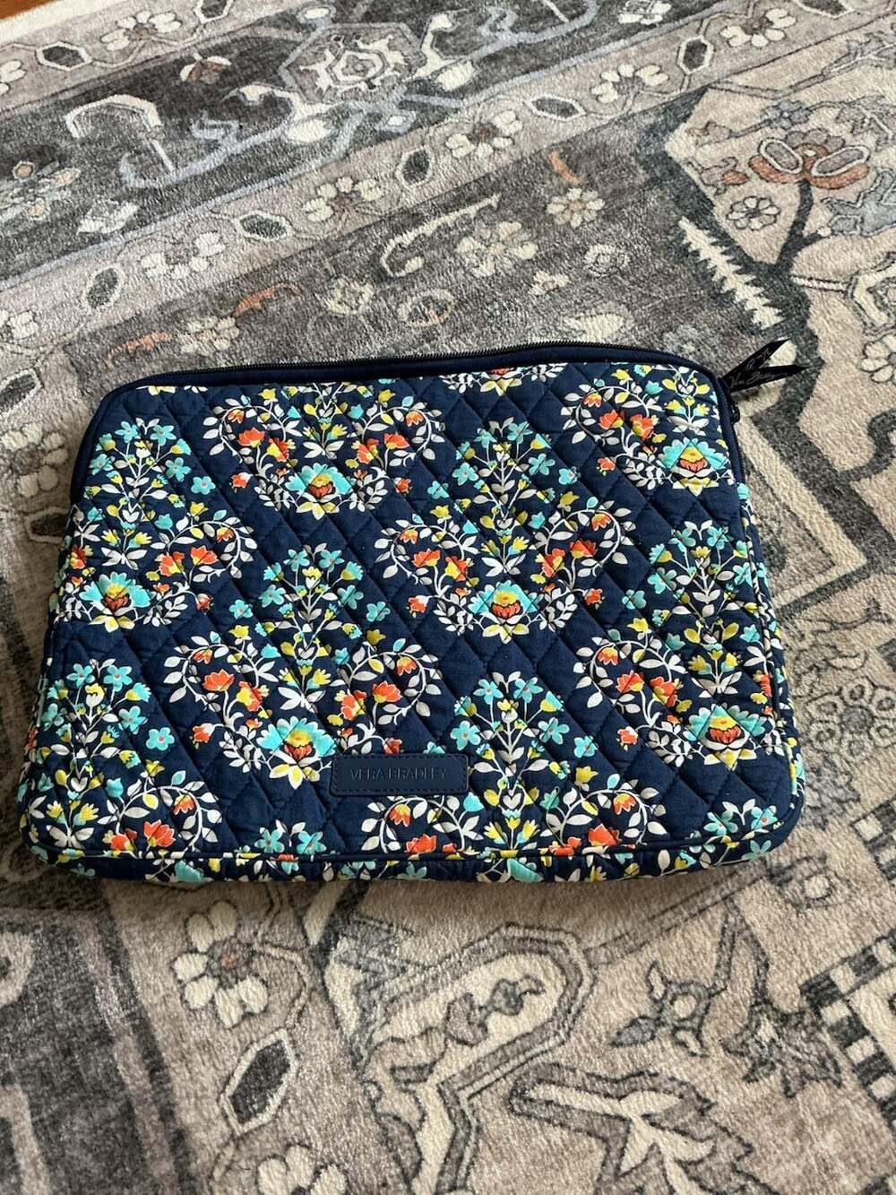 Vera Bradley Chandelier Floral Quilted Laptop Sleeve Case